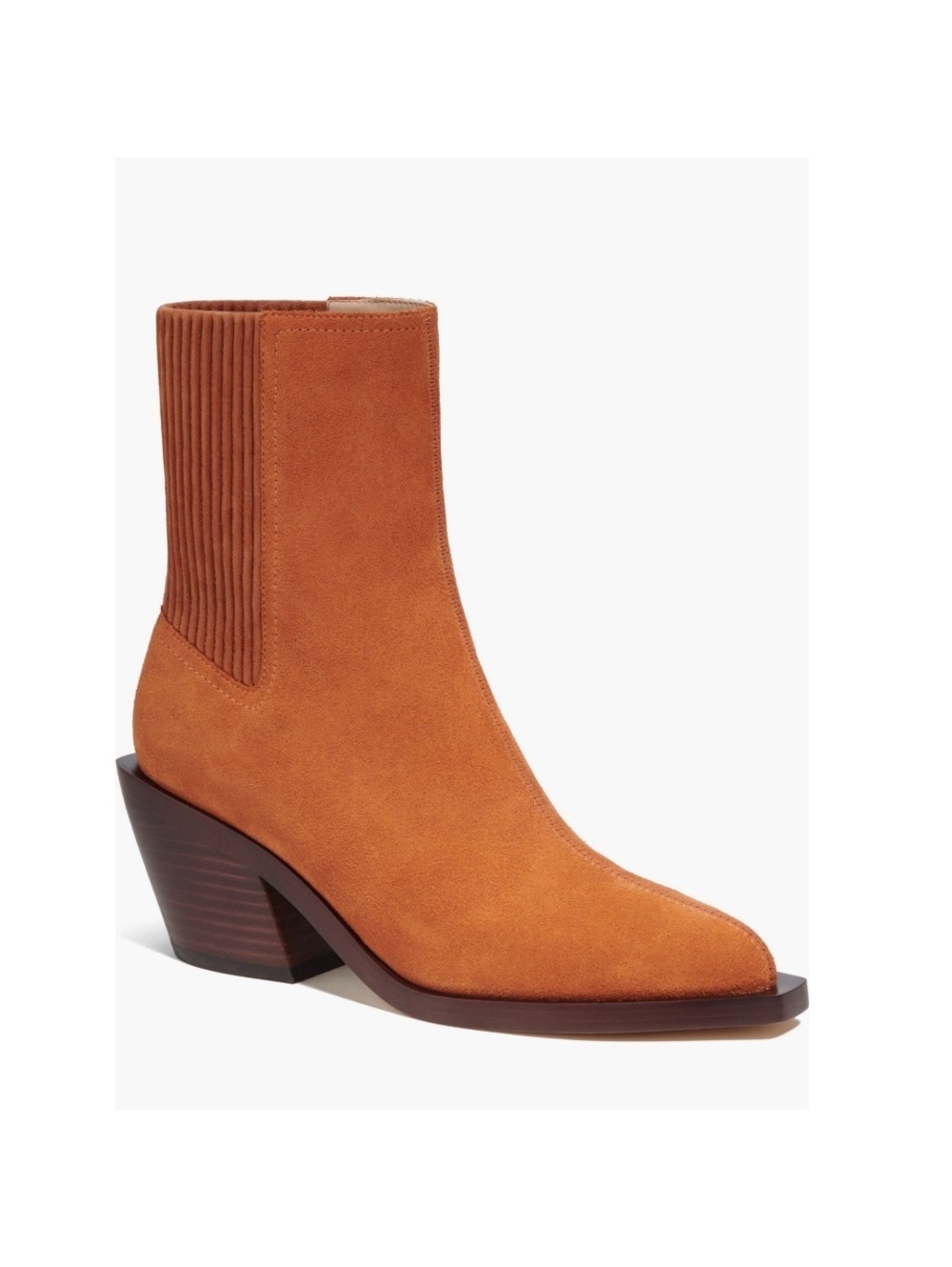 COACH Prestyn Ankle Booties Burnished Amber, Leather Suede Size 9 NEW in Box!